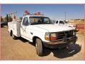 Oxford White 1996 Ford F350 XL Regular Cab Commercial Utility Exterior