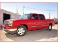 2005 Victory Red Chevrolet Silverado 1500 LS Crew Cab  photo #1