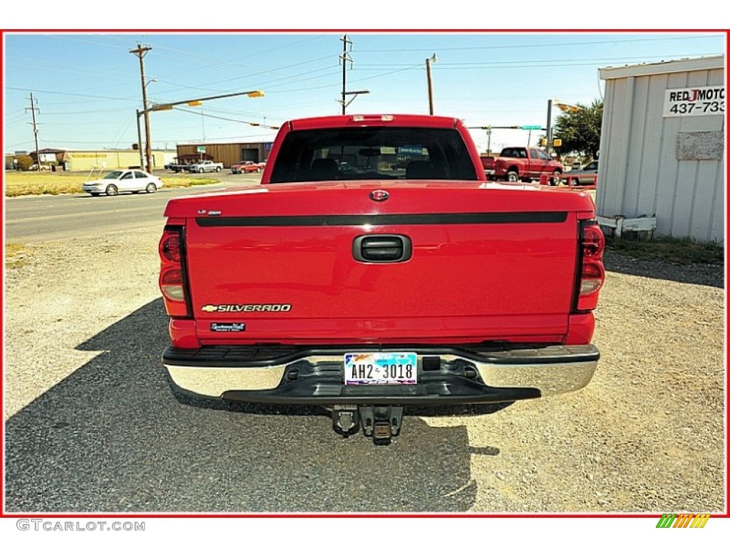 2005 Silverado 1500 LS Crew Cab - Victory Red / Dark Charcoal photo #6