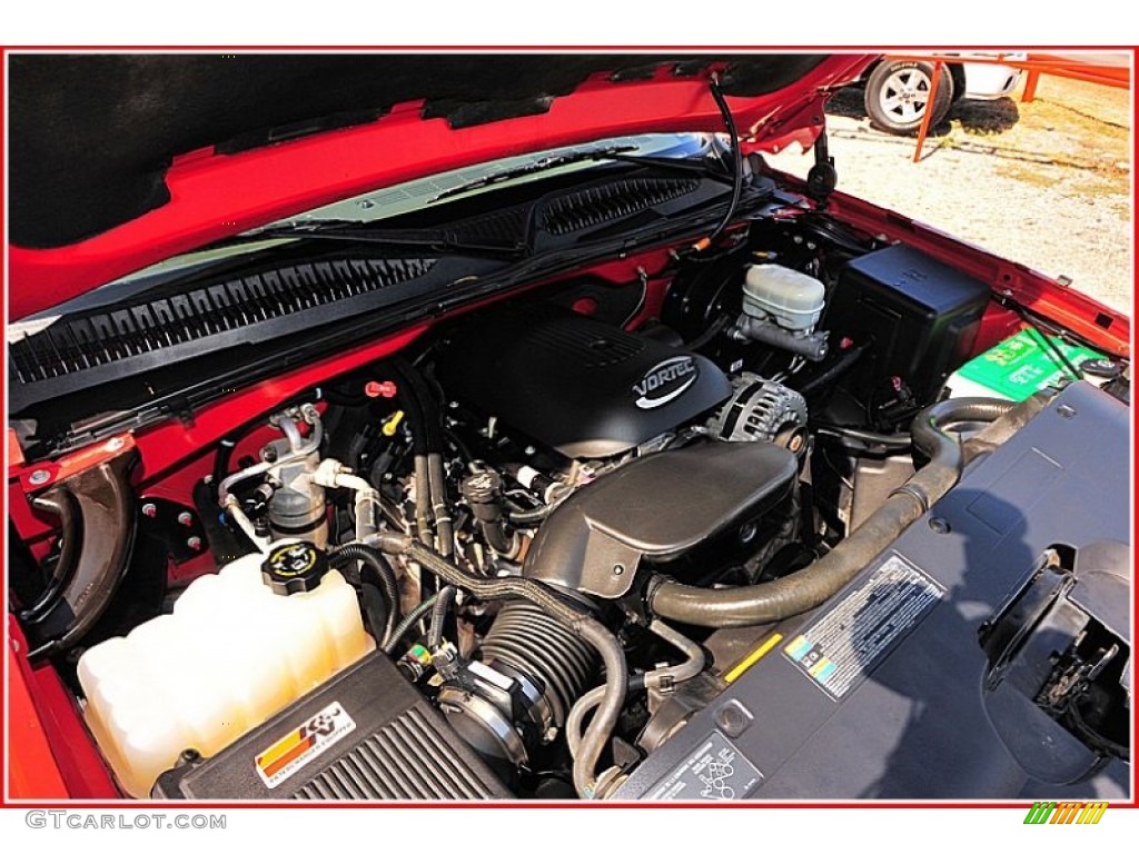 2005 Silverado 1500 LS Crew Cab - Victory Red / Dark Charcoal photo #25