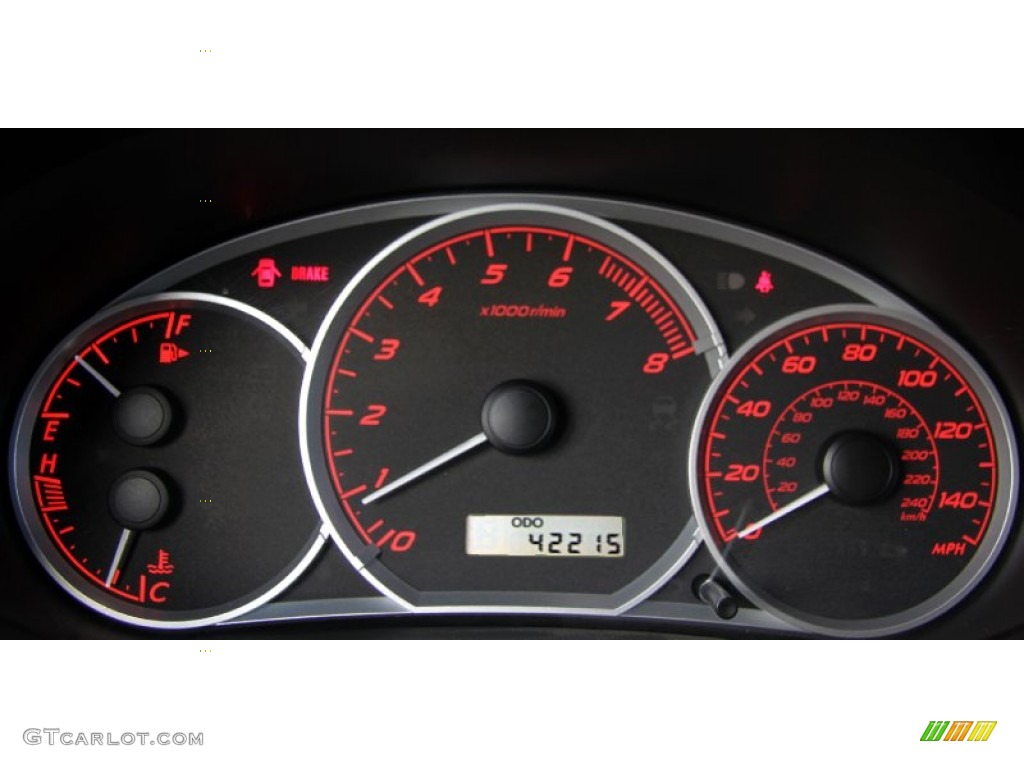 2008 Subaru Impreza WRX Sedan Gauges Photo #54780354