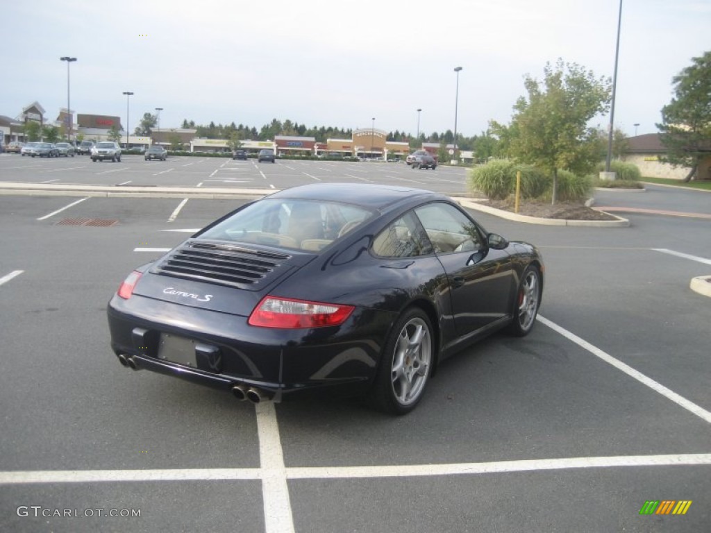 2007 911 Carrera S Coupe - Midnight Blue Metallic / Sand Beige photo #3