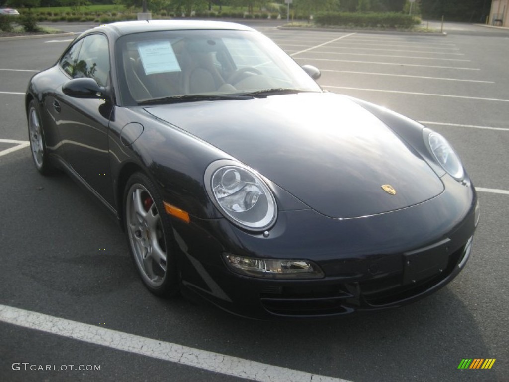 2007 911 Carrera S Coupe - Midnight Blue Metallic / Sand Beige photo #7