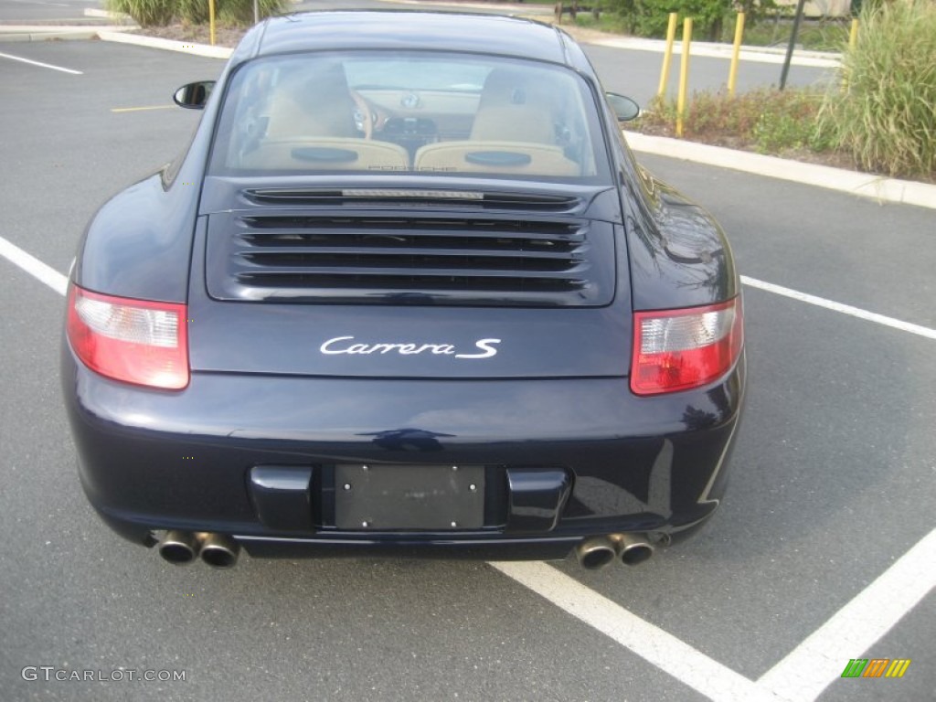 2007 911 Carrera S Coupe - Midnight Blue Metallic / Sand Beige photo #10