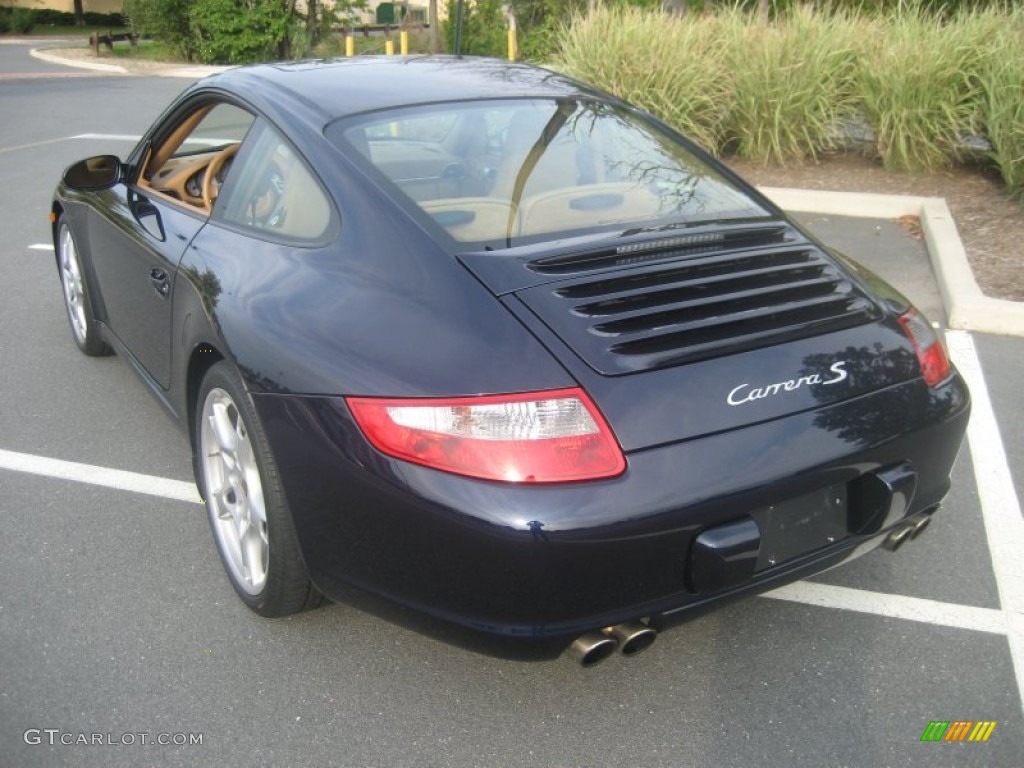 2007 911 Carrera S Coupe - Midnight Blue Metallic / Sand Beige photo #11