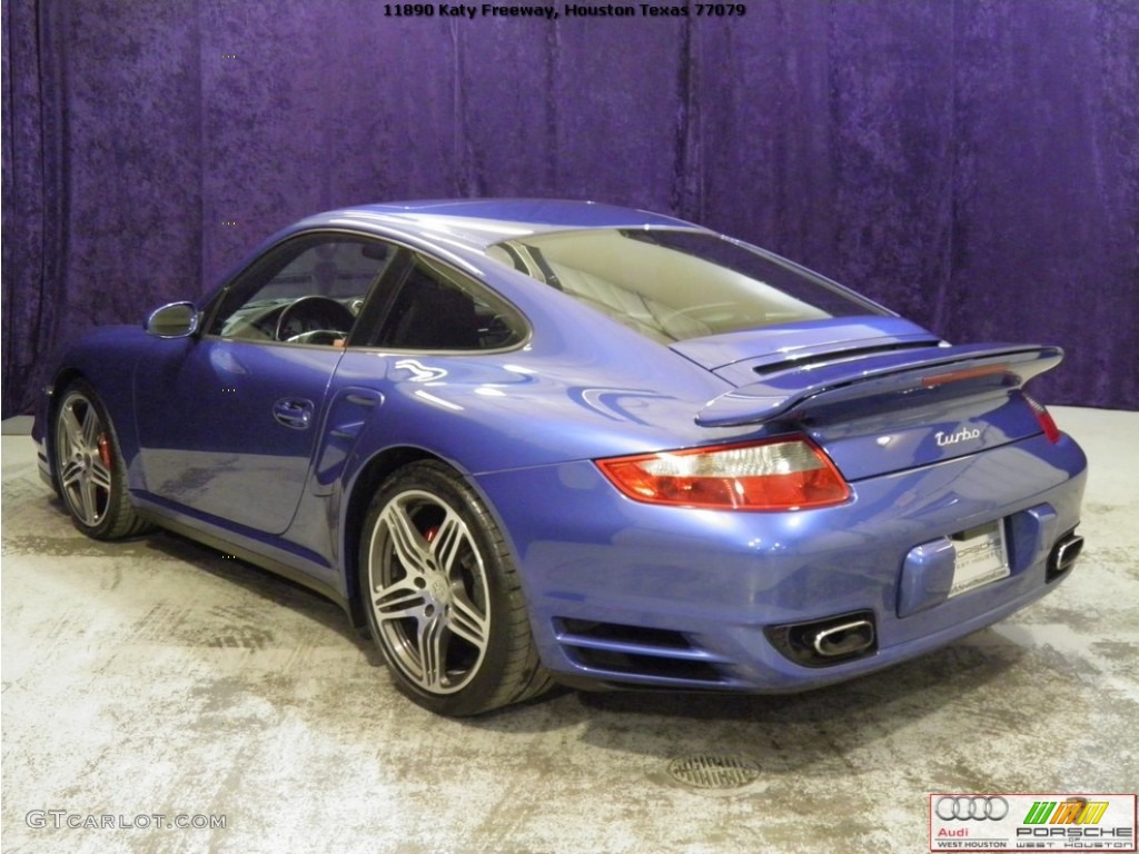 2007 911 Turbo Coupe - Cobalt Blue Metallic / Black photo #20