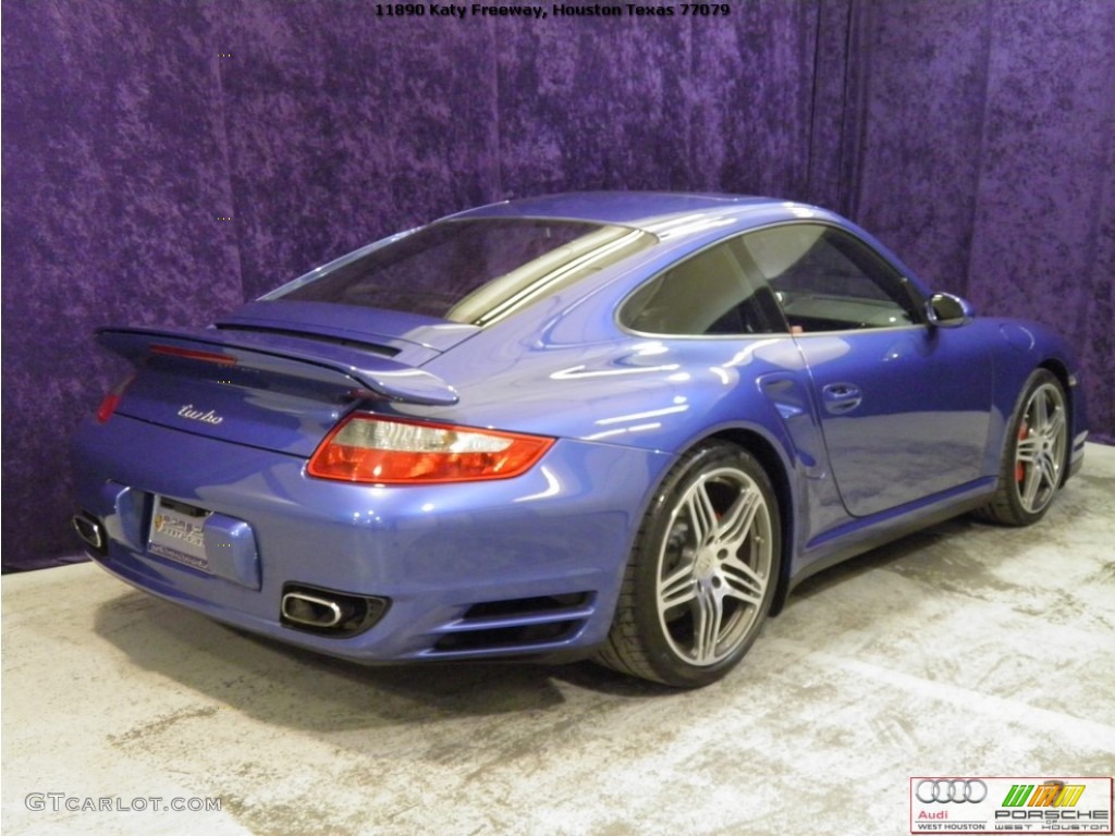 2007 911 Turbo Coupe - Cobalt Blue Metallic / Black photo #21