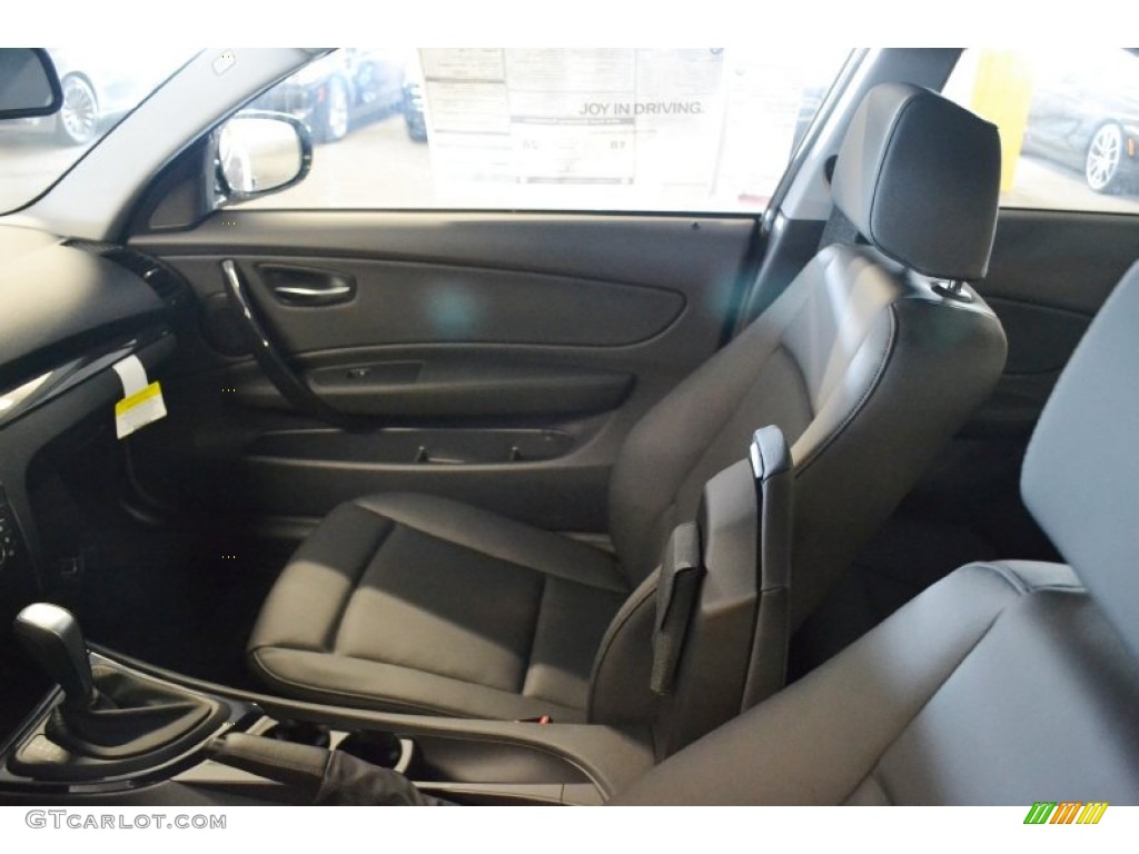Black Interior 2012 BMW 1 Series 128i Coupe Photo #54781329