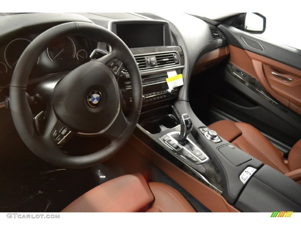Cinnamon Brown Nappa Leather Interior 2012 BMW 6 Series 650i Coupe Photo #54781482