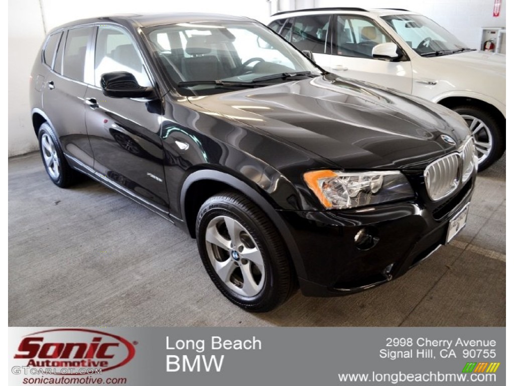 2011 X3 xDrive 28i - Jet Black / Black photo #1