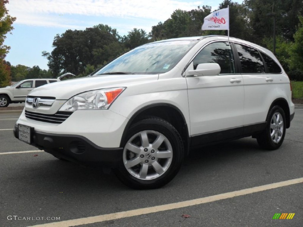 2008 CR-V EX-L - Taffeta White / Gray photo #1