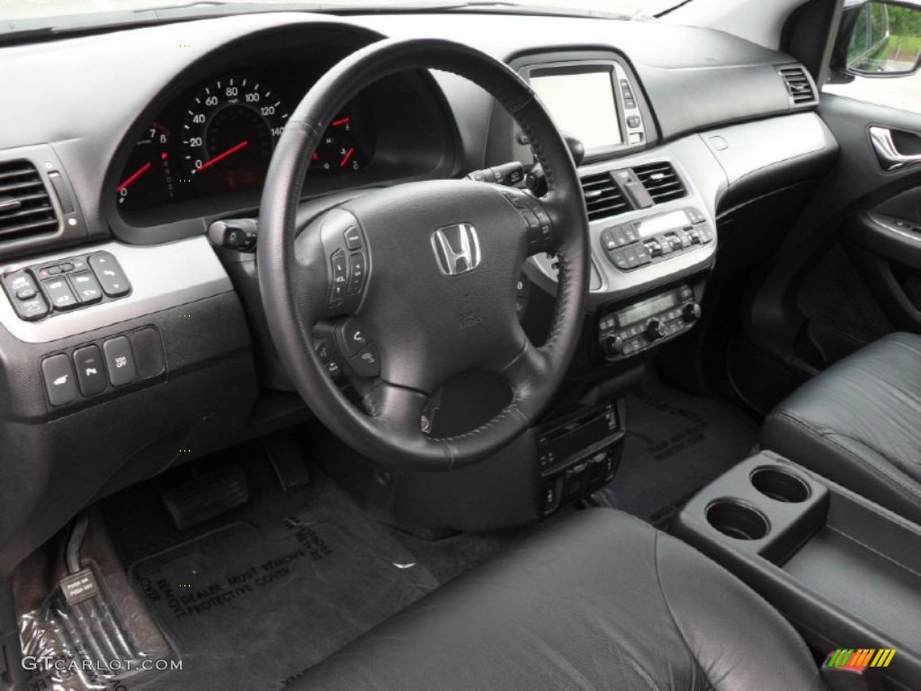 Black Interior 2009 Honda Odyssey Touring Photo #54782517