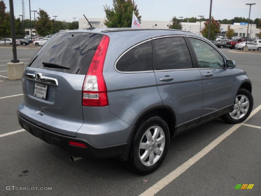 2009 CR-V EX-L 4WD - Glacier Blue Metallic / Gray photo #4