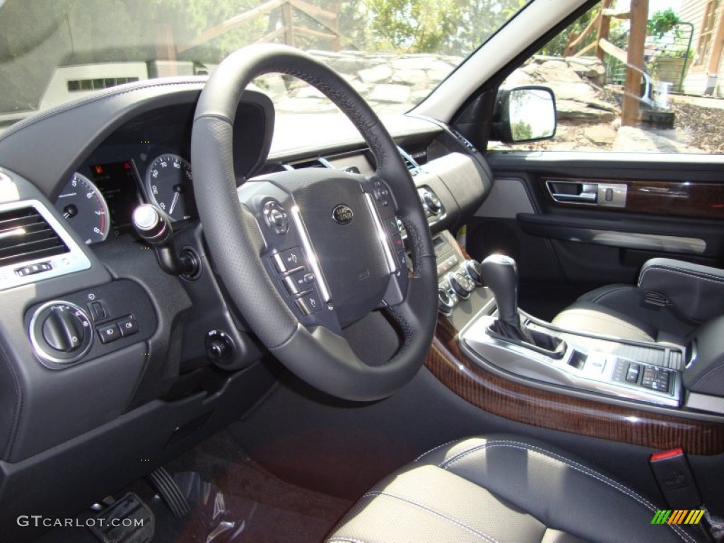 Ebony Interior 2012 Land Rover Range Rover Sport Supercharged Photo #54783348