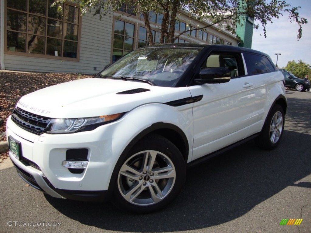 Fuji White 2012 Land Rover Range Rover Evoque Coupe Dynamic Exterior Photo #54783582
