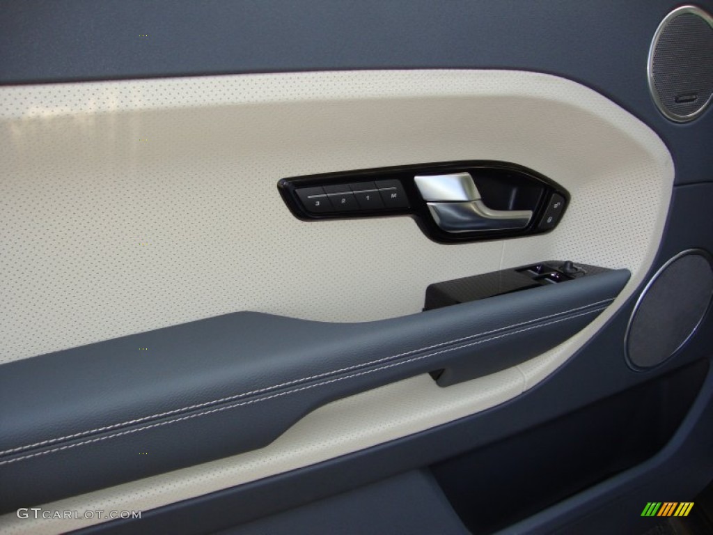 2012 Land Rover Range Rover Evoque Coupe Dynamic Dynamic Lunar/Ivory Door Panel Photo #54783726