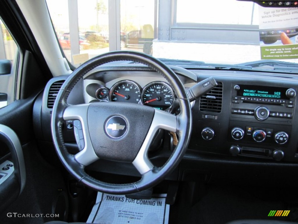 2008 Chevrolet Silverado 3500HD LT Extended Cab 4x4 Ebony Dashboard Photo #54784317
