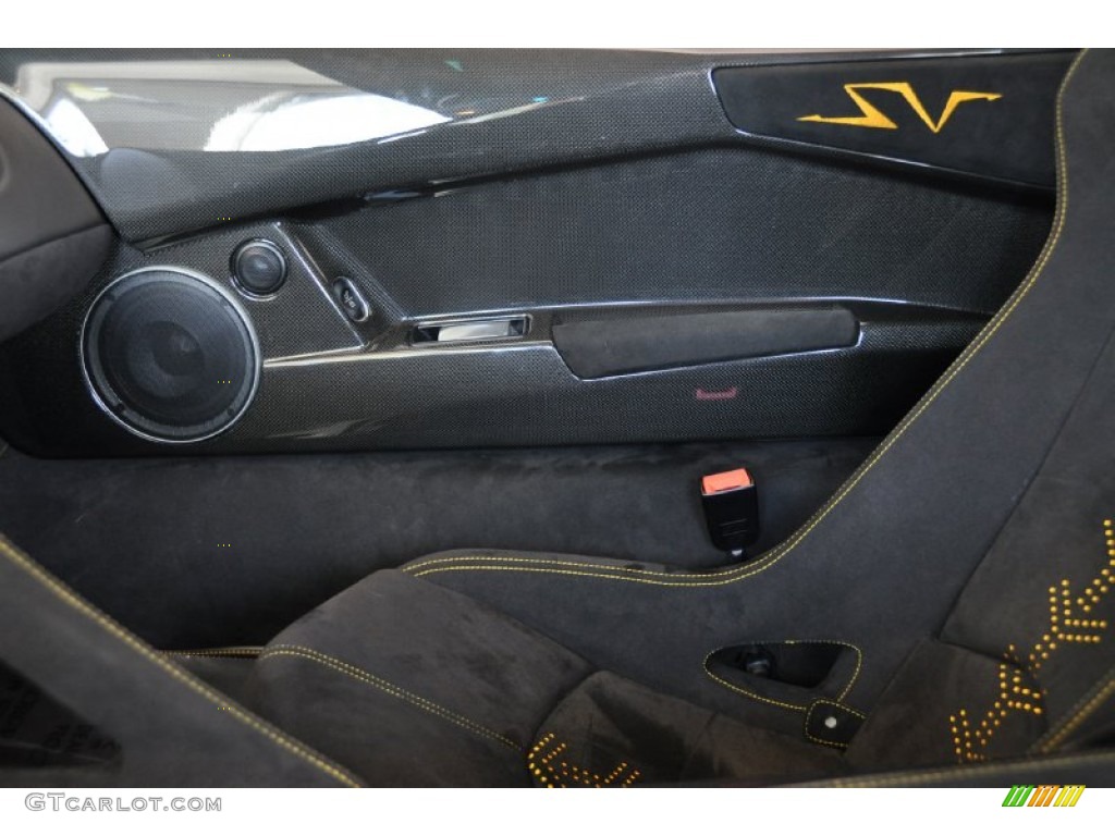 2010 Lamborghini Murcielago LP670-4 SV Nero Perseus Door Panel Photo #54785079