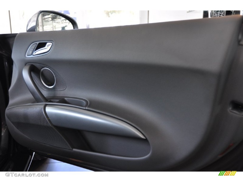 2008 Audi R8 4.2 FSI quattro Black Door Panel Photo #54785466