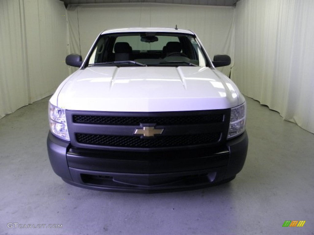 2008 Silverado 1500 Work Truck Extended Cab - Summit White / Dark Titanium photo #2