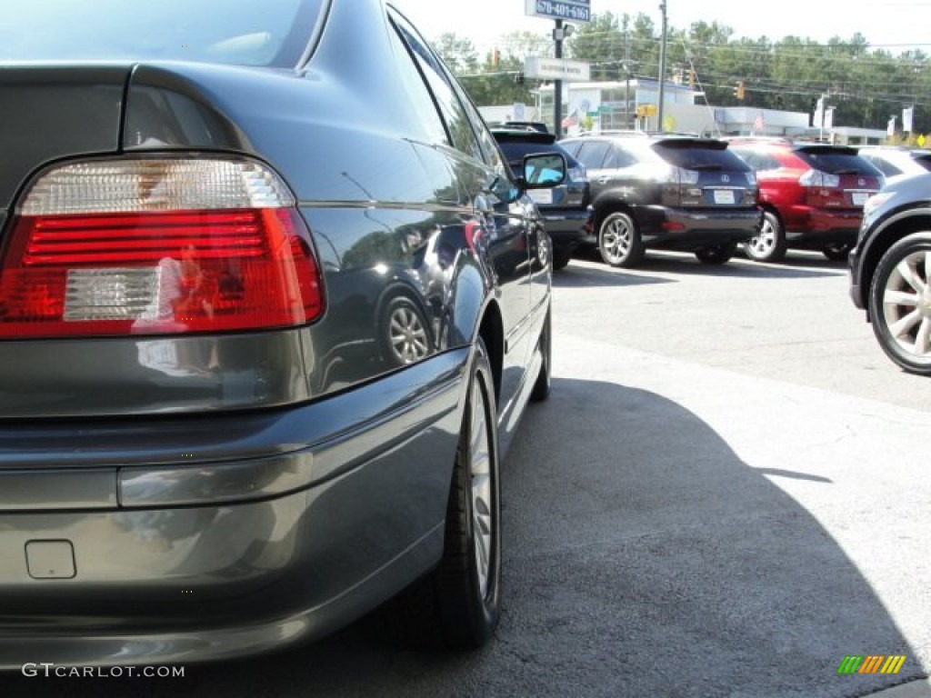 2003 5 Series 530i Sedan - Slate Green Metallic / Grey photo #12