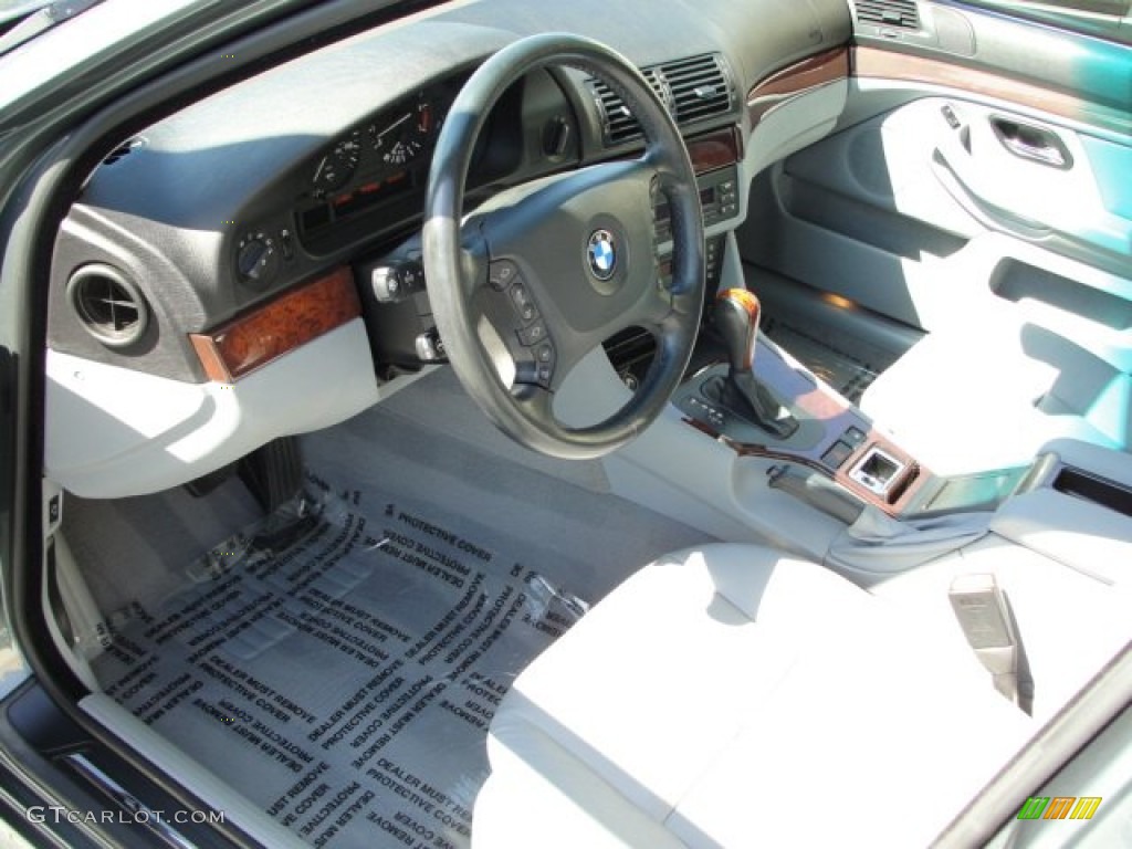 2003 5 Series 530i Sedan - Slate Green Metallic / Grey photo #14