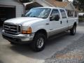 2000 Oxford White Ford F350 Super Duty Lariat Crew Cab 4x4  photo #7