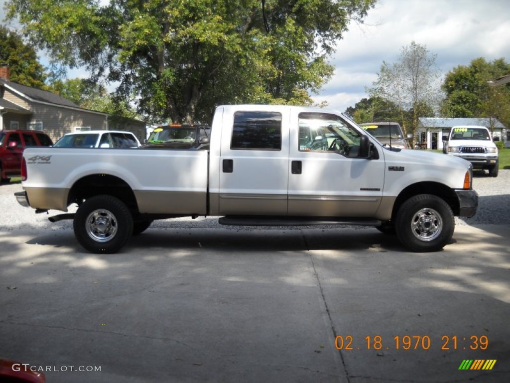 Oxford White 2000 Ford F350 Super Duty Lariat Crew Cab 4x4 Exterior Photo #54788919