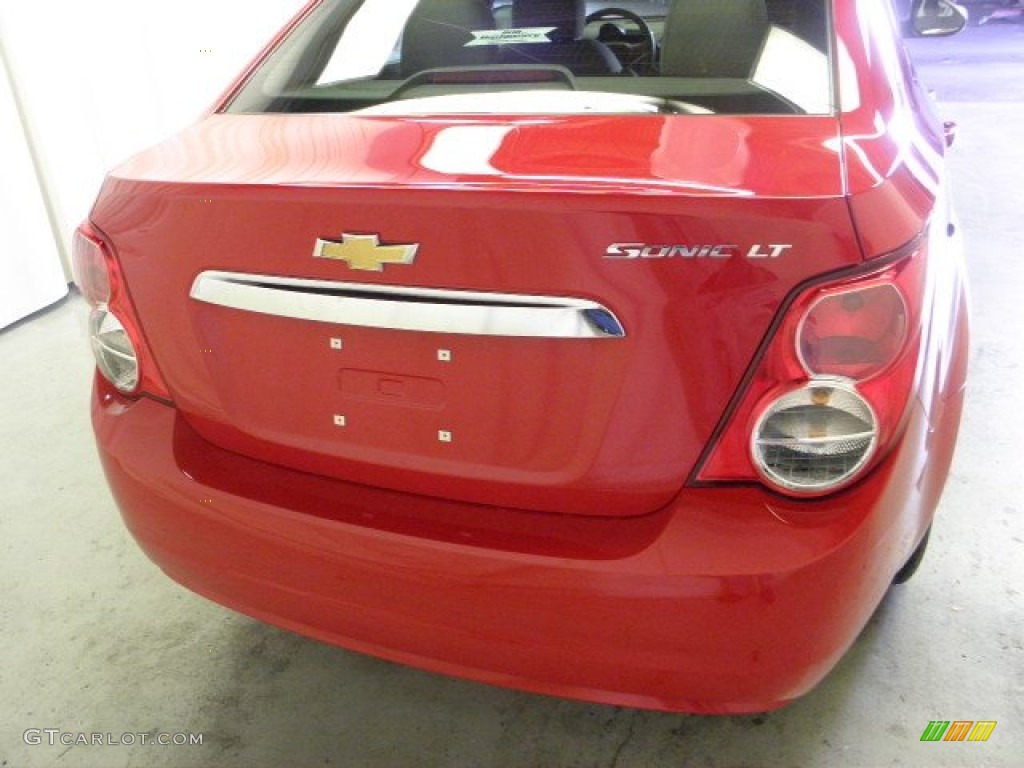 Victory Red 2012 Chevrolet Sonic LT Sedan Exterior Photo #54789021