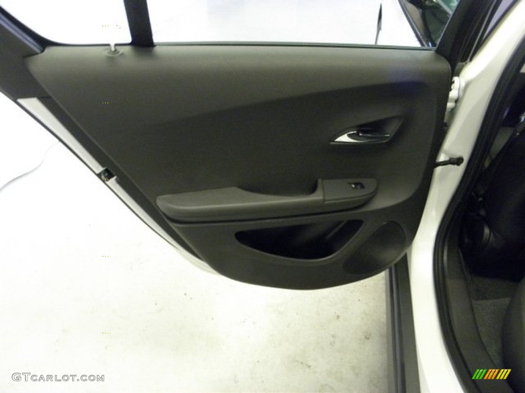 2012 Chevrolet Volt Hatchback Jet Black/Dark Accents Door Panel Photo #54789156