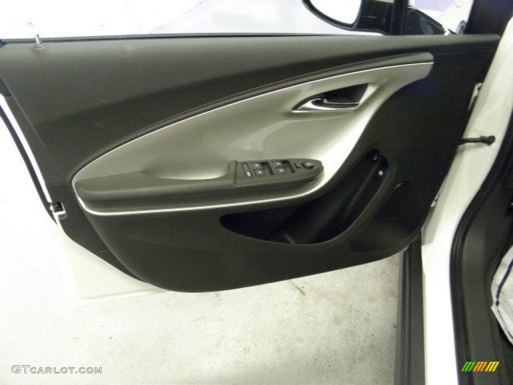 2012 Chevrolet Volt Hatchback Jet Black/Dark Accents Door Panel Photo #54789168