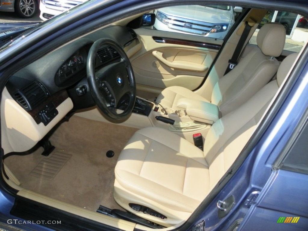 2003 3 Series 325xi Sedan - Steel Blue Metallic / Beige photo #5