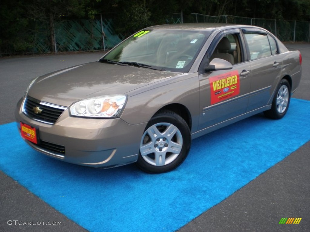 2007 Malibu LT Sedan - Amber Bronze Metallic / Titanium Gray photo #1