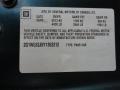 2000 Chevrolet Lumina Sedan Info Tag