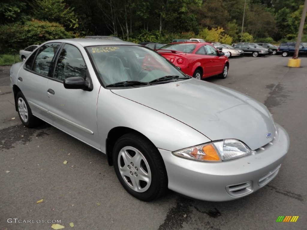 2001 Cavalier LS Sedan - Ultra Silver Metallic / Medium Gray photo #1