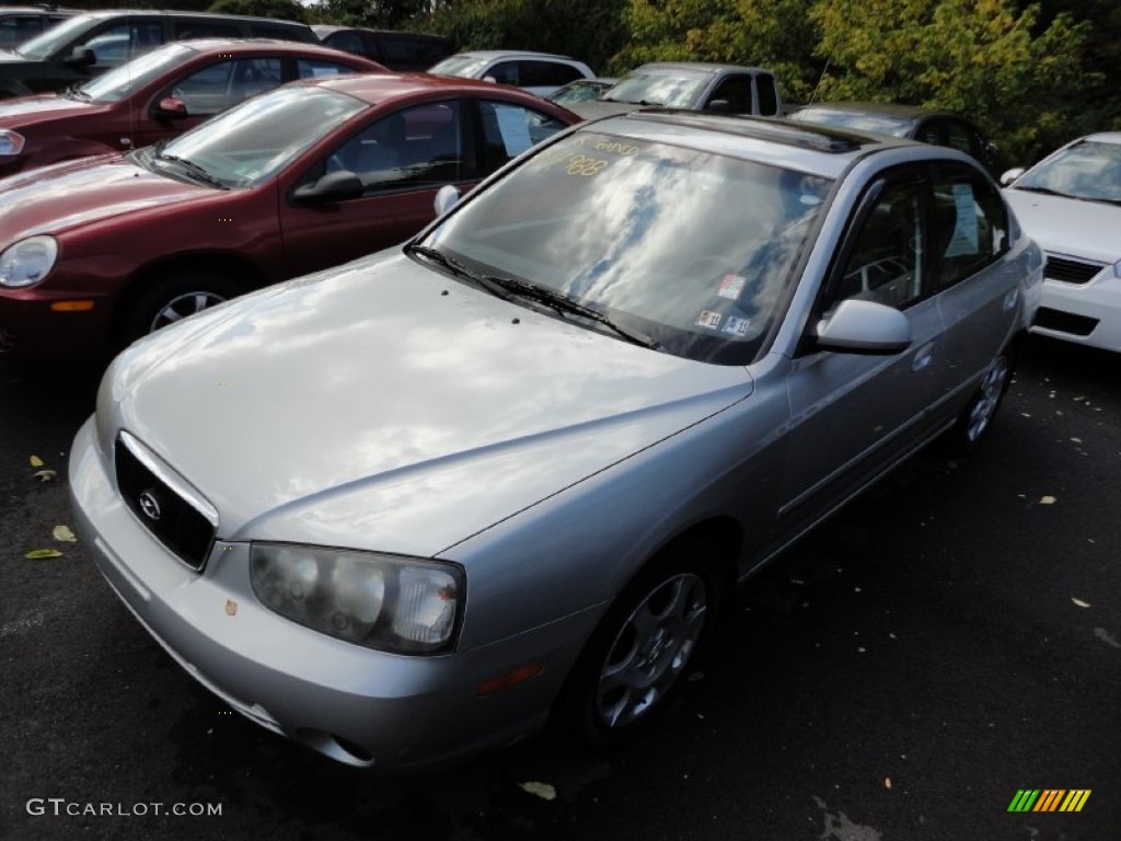 2001 Elantra GLS - Pewter / Gray photo #3