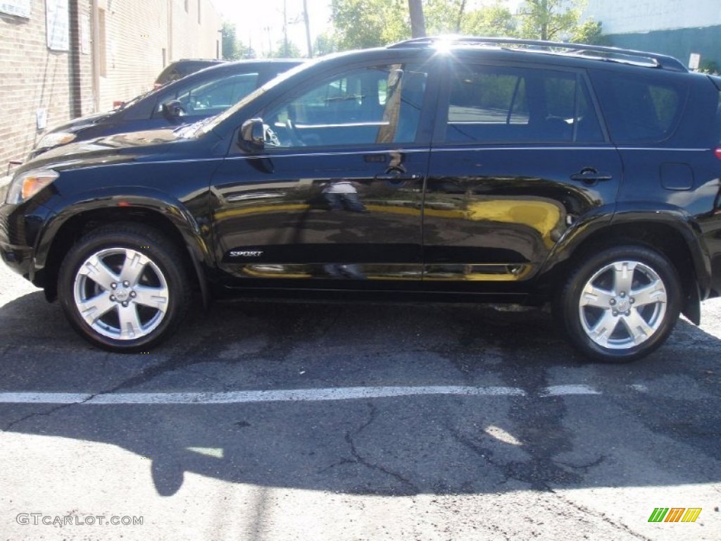 2008 RAV4 Sport 4WD - Black / Dark Charcoal photo #2