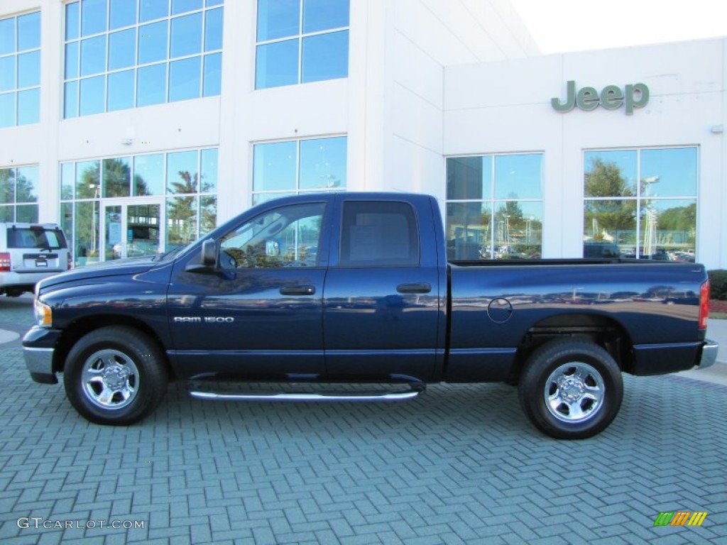 2004 Ram 1500 SLT Quad Cab - Patriot Blue Pearl / Dark Slate Gray photo #2