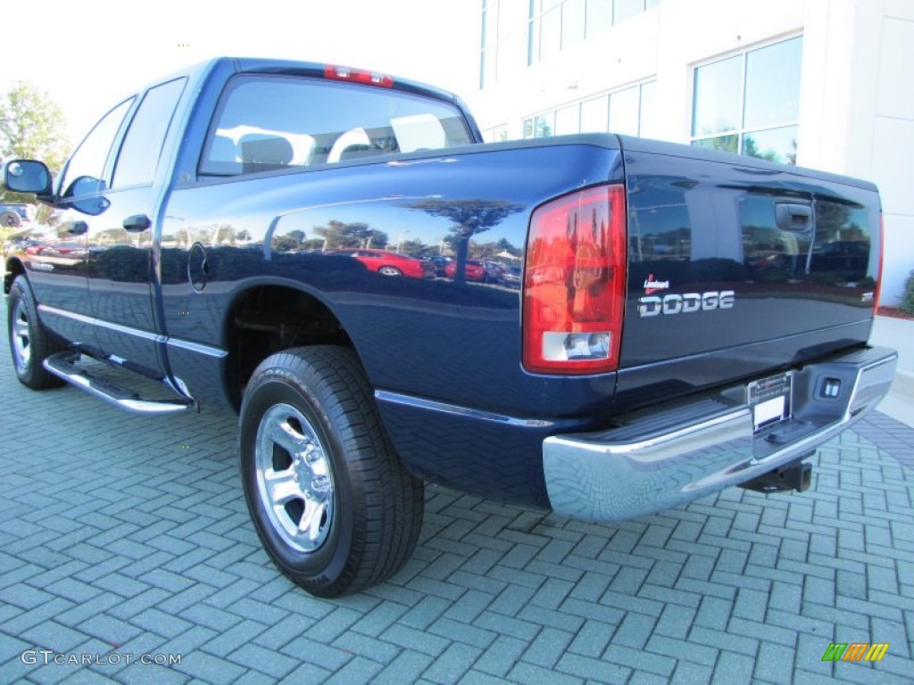 2004 Ram 1500 SLT Quad Cab - Patriot Blue Pearl / Dark Slate Gray photo #3