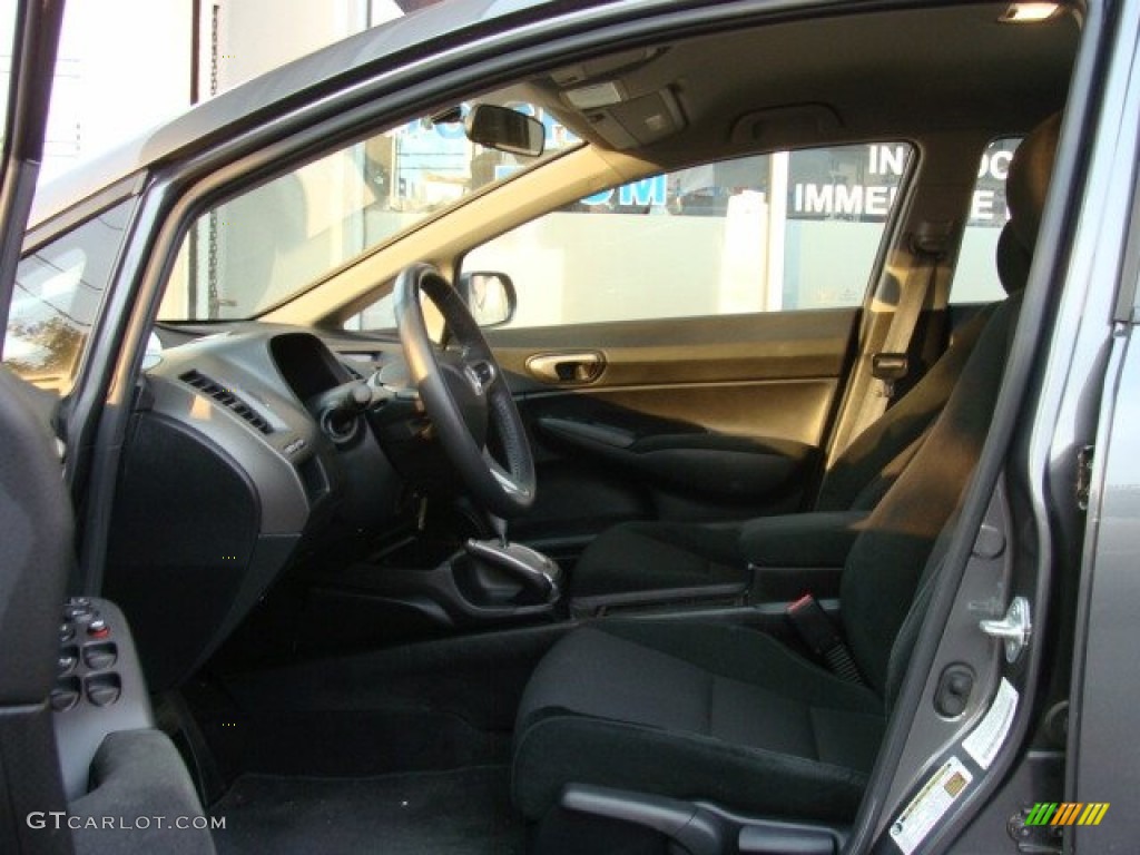 2011 Civic LX-S Sedan - Polished Metal Metallic / Black photo #7