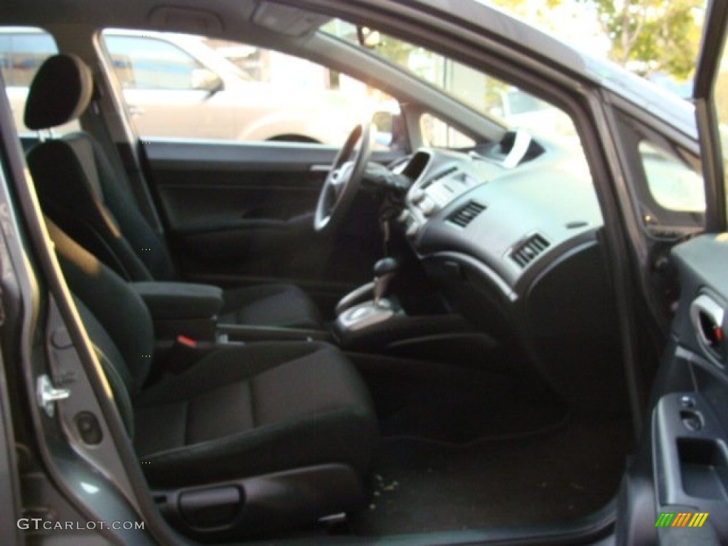 2011 Civic LX-S Sedan - Polished Metal Metallic / Black photo #8