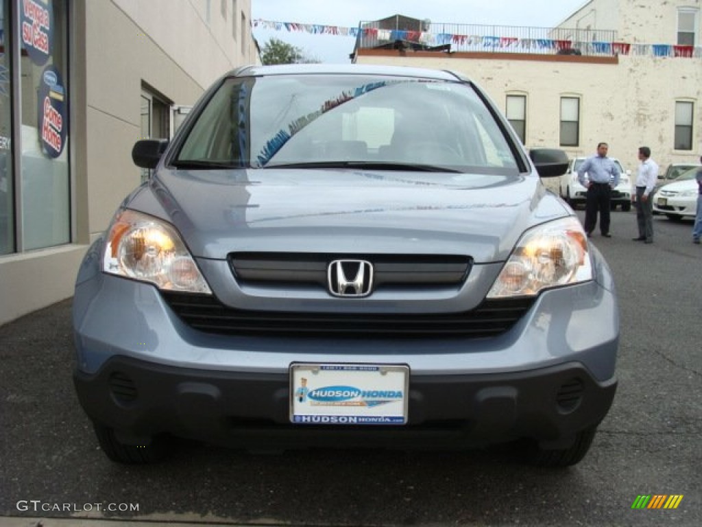 2009 CR-V LX 4WD - Glacier Blue Metallic / Gray photo #2