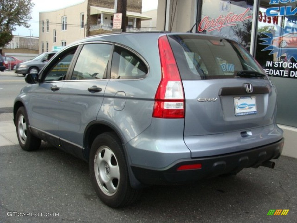 2009 CR-V LX 4WD - Glacier Blue Metallic / Gray photo #4