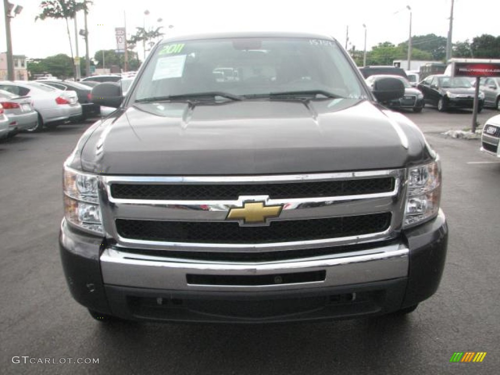 2011 Silverado 1500 LT Crew Cab - Taupe Gray Metallic / Ebony photo #3