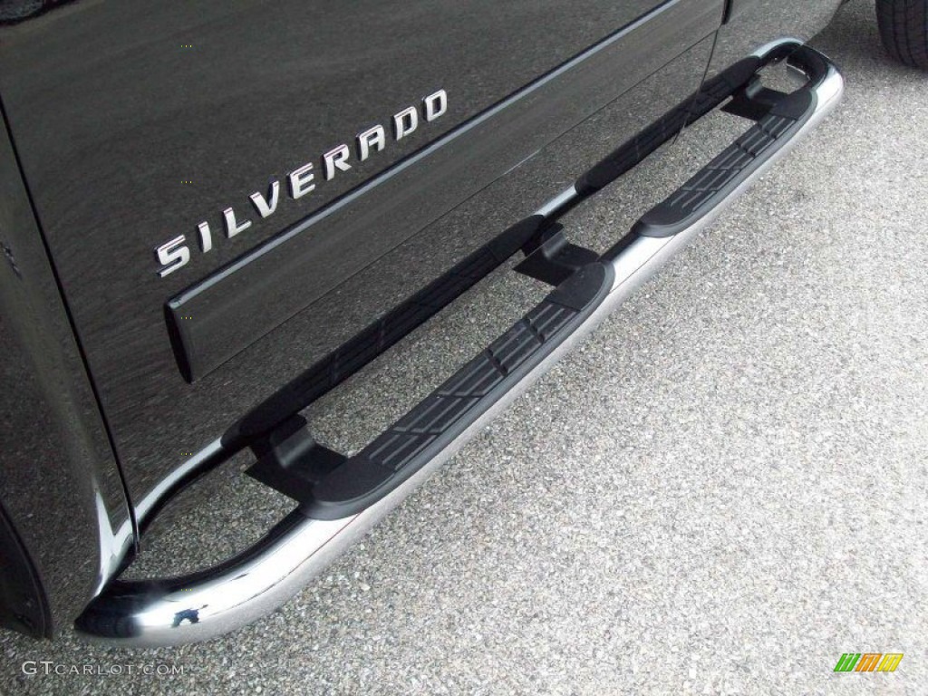 2012 Silverado 1500 LTZ Extended Cab 4x4 - Black / Light Titanium/Dark Titanium photo #36