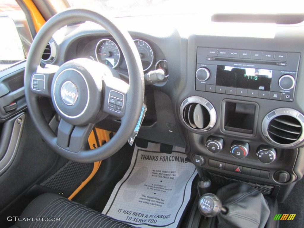 2012 Jeep Wrangler Sport 4x4 Black Dashboard Photo #54795277