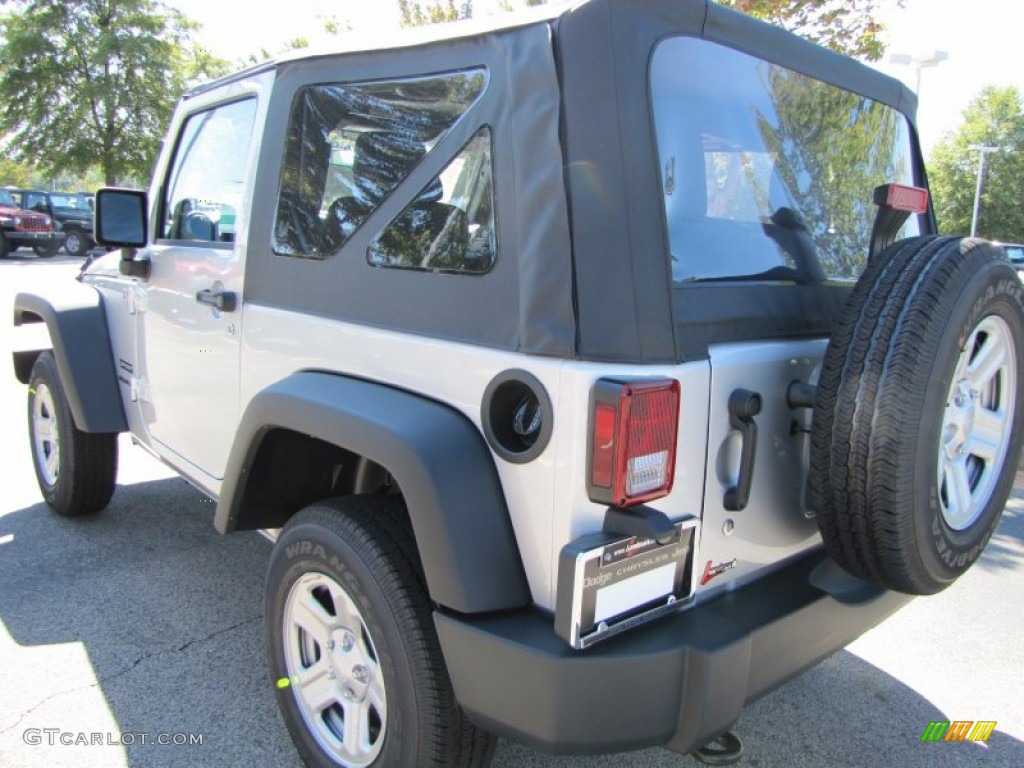 2012 Wrangler Sport 4x4 - Bright Silver Metallic / Black photo #2