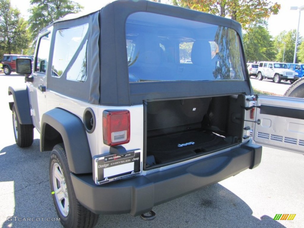 2012 Wrangler Sport 4x4 - Bright Silver Metallic / Black photo #8