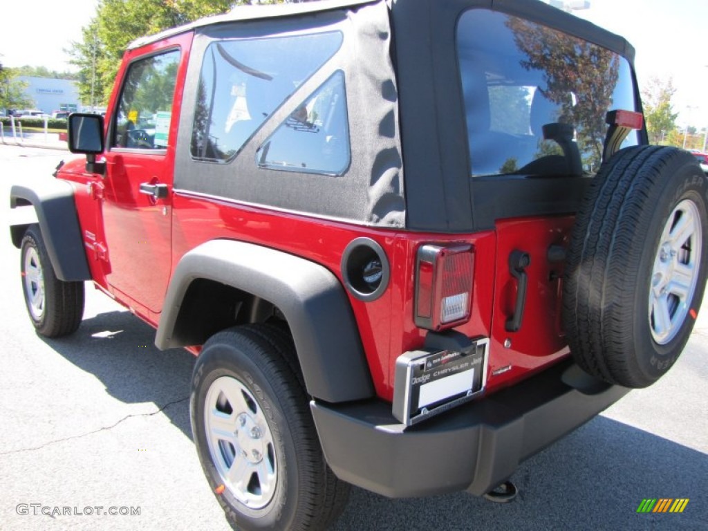 2012 Wrangler Sport 4x4 - Flame Red / Black photo #2