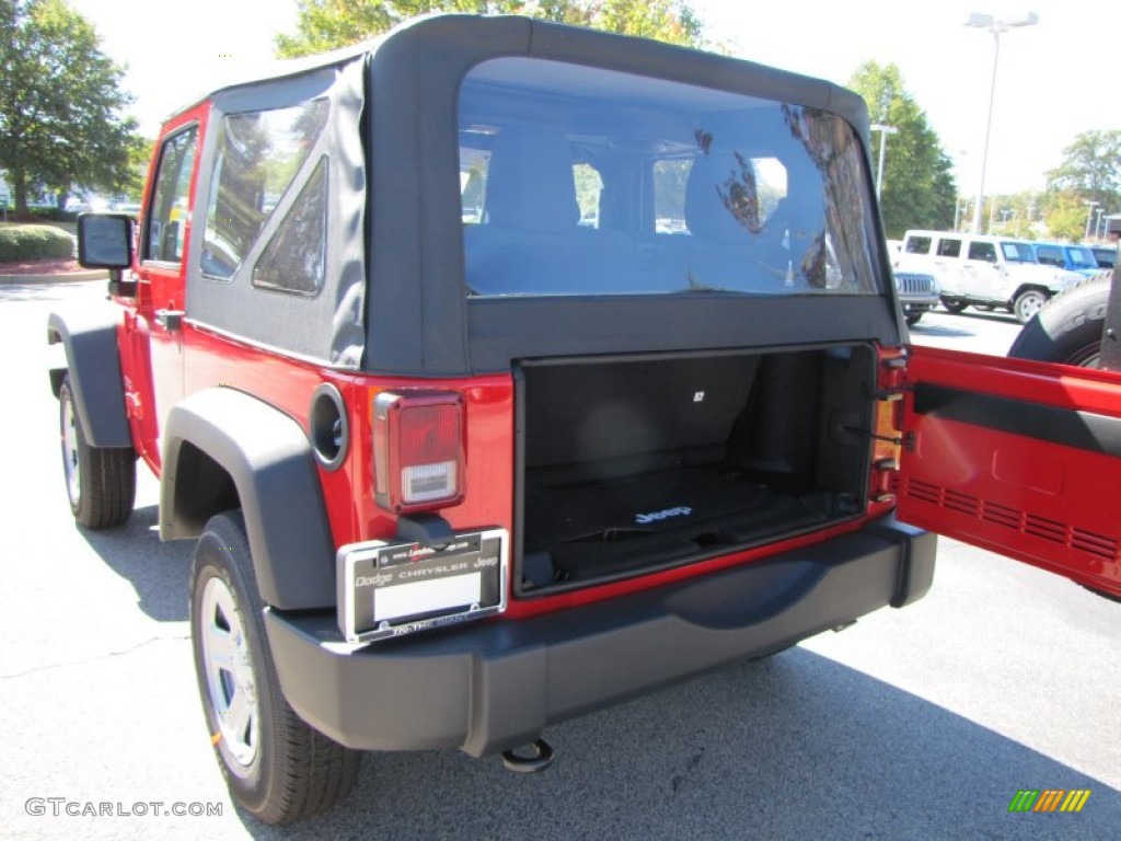 2012 Wrangler Sport 4x4 - Flame Red / Black photo #8